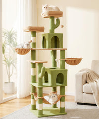 AMHANCIBLE Árbol para Gatos 70 pulgadas: vista general para juego y descanso.