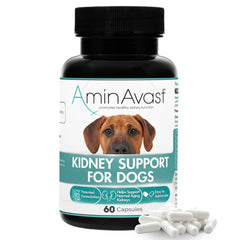 AminAvast frasco 1000 mg, soporte natural para riñones de mascotas.