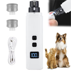 La amoladora silenciosa de uñas para perros y gatos ofrece un corte preciso.