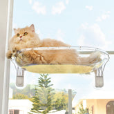 AMOSIJOY hamaca de ventana para gato transparente, vista panorámica y cómoda