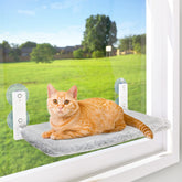 AMOSIJOY percha de ventana para gatos, diseño sin cables para saltos seguros