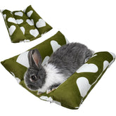 Amremsu Cama conejo removible lavable, confort y limpieza fácil para tu mascota.