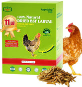 Amzey BSF larvas 11 lb paquete: presentación lista para almacenar.