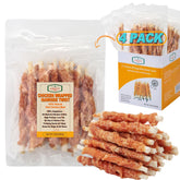 Amzey torceduras de pollo envueltas, snack proteico para perros activos