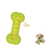Anazzly juguete mordedor interactivo para perros con sonido, fomenta juego y limpieza dental.