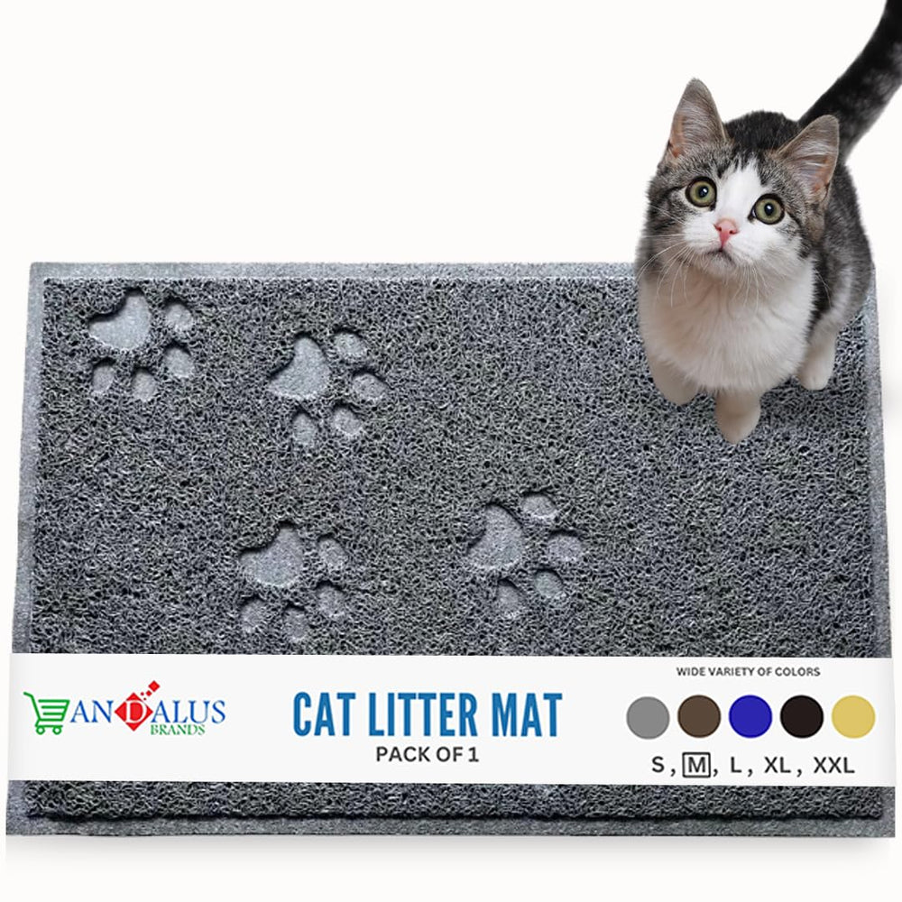 Alfombra para arena de gato Andalus, base antideslizante para evitar movimientos.