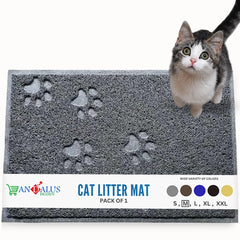 Alfombra para arena de gato Andalus, base antideslizante para evitar movimientos.