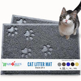 Alfombrilla Andalus para caja de arena mediana, paquete de 2, atrapa arena y facilita limpieza.