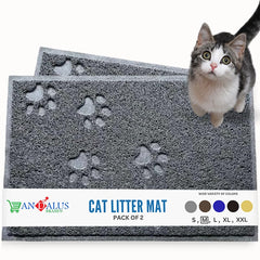 Alfombrilla Andalus para caja de arena mediana, paquete de 2, atrapa arena y facilita limpieza.