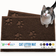 Alfombra para arena de gato Andalus Brands, impermeable, protege el suelo.