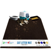 Alfombra jumbo para arena de gatos de Andalus Brands, impermeable y fácil de limpiar.