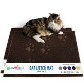 Alfombrilla para arenero Andalus Brands, antideslizante para gatos y suelo limpio