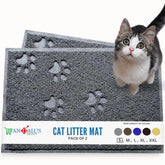 Tapete para arenero de gato de Andalus Brands, impermeable y fácil de limpiar.