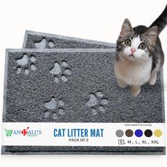 Tapete para arenero de gato de Andalus Brands, impermeable y fácil de limpiar.