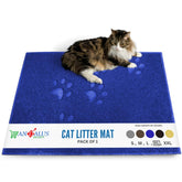 Alfombrilla Andalus azul impermeable protege suelos alrededor de la caja