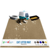 Alfombra para arena de gato Andalus, diseño profundo con canales que atrapan la arena.