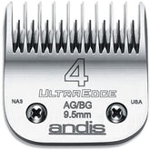 Cuchilla Andis UltraEdge para perros, vista frontal, corte de 3-8 pulgadas