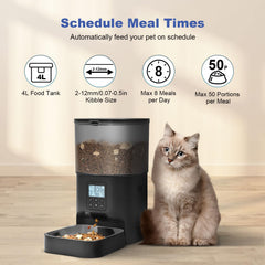 ANDOLL HOME alimentador automático, tapa cerrada para evitar robo de comida.
