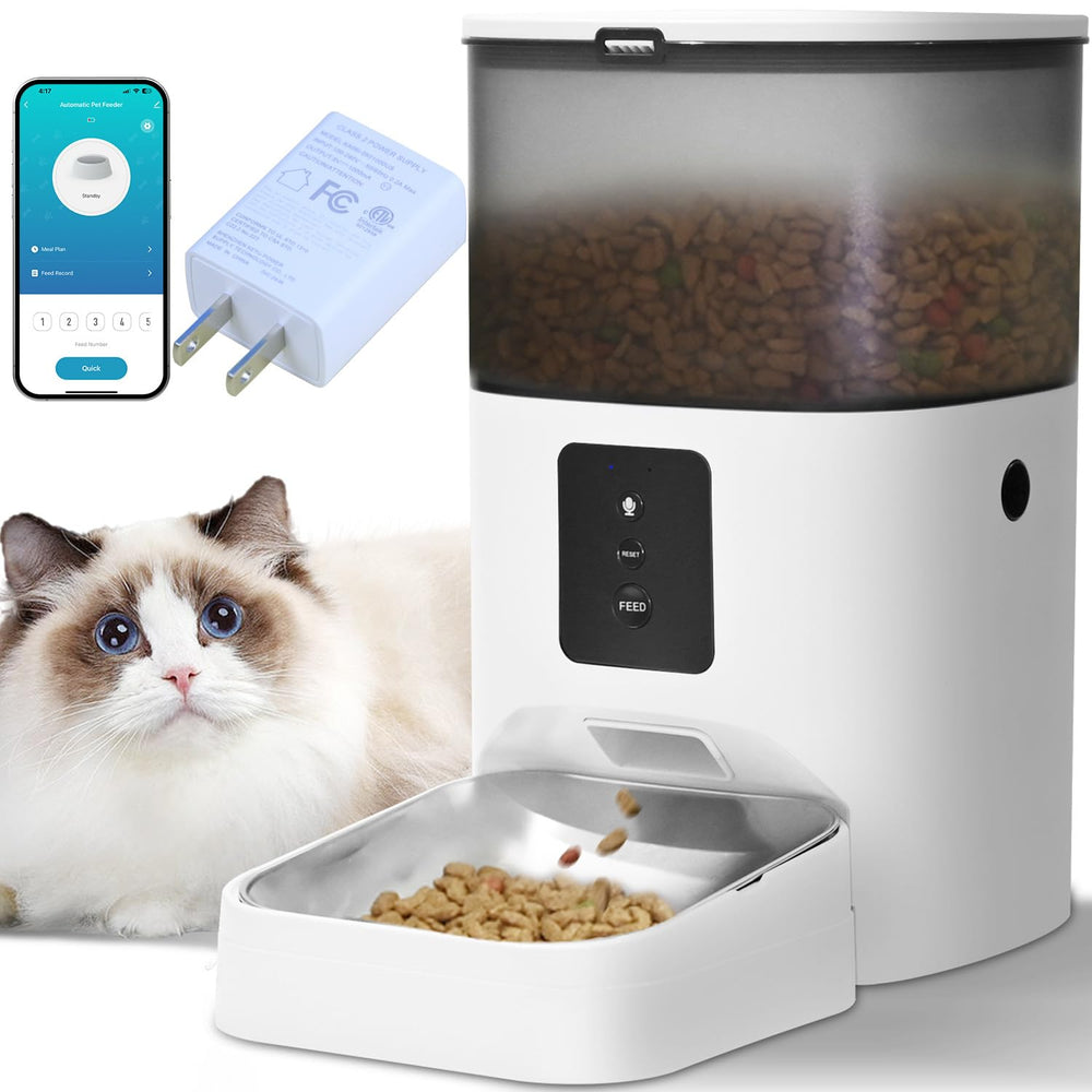 ANDOLL HOME Alimentador Gatos 4L con distribución suave para raciones constantes