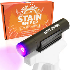 Angry Orange luz ultravioleta para detectar orina en alfombras con limpieza focal