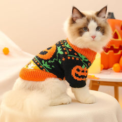 ANIAC sudadera calabaza detalle estampado, patrón divertido para Halloween