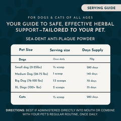Animal Essentials Sea-Dent minerales naturales para salud bucal
