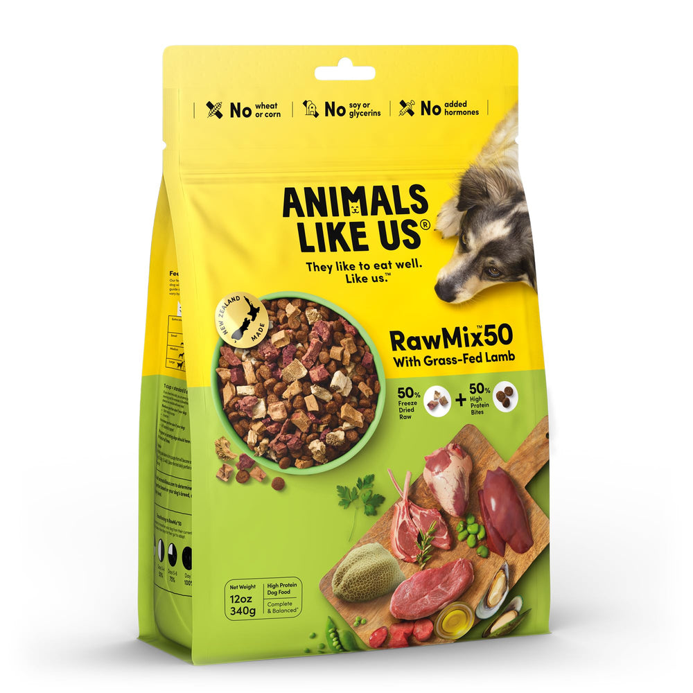 Animals Like Us RawMix50: trozos de cordero liofilizados para una comida sabrosa.