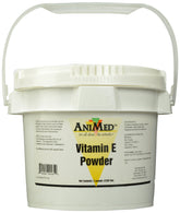 ANIMED Vitamina E en polvo en envase de 5 libras para mascotas.