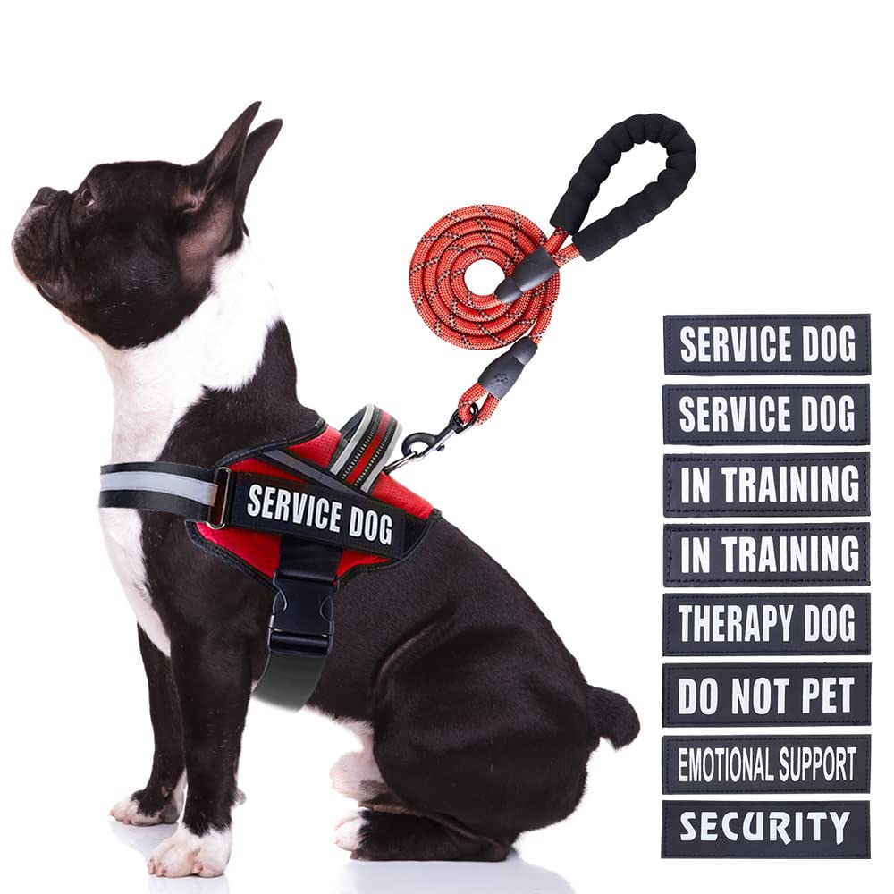 Animire arnés perro servicio con parches visibles para comunicación clara