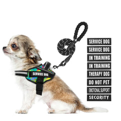 Arnés de servicio Animire con ajuste cómodo para perros activos.