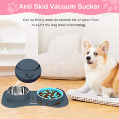 Anipaw bebedero agua acero 23oz: taza duradera para hidratar a tu mascota durante el día.