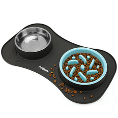 Anipaw comedero lento para perros de plástico seguro y cómodo