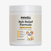 Aniwell gomitas masticables para perros en botella, sabor agradable y apoyo de la piel