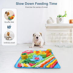Ankilo Snuffle Mat, colores brillantes, atrae la atención y estimula el olfato.