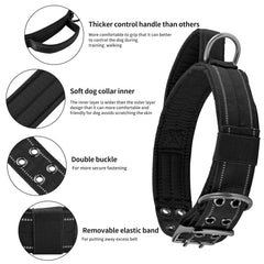 Annchwool collar táctico con asa acolchada, control cómodo durante paseos y patrullas