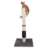 ANWA poste rasca-gato alto 32 pulgadas para juego y descanso seguro