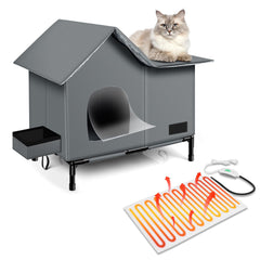 anysiny casa gato caliente exterior Oxford, refugio resistente a la intemperie