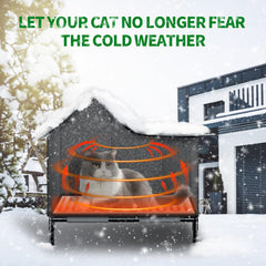 anysiny casa gato caliente interior acolchado, espacio cómodo para siestas
