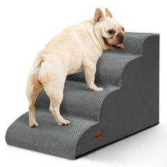 Aodisman escaleras para perro, 4 peldaños, ideal para subir a cama y sofá con seguridad.