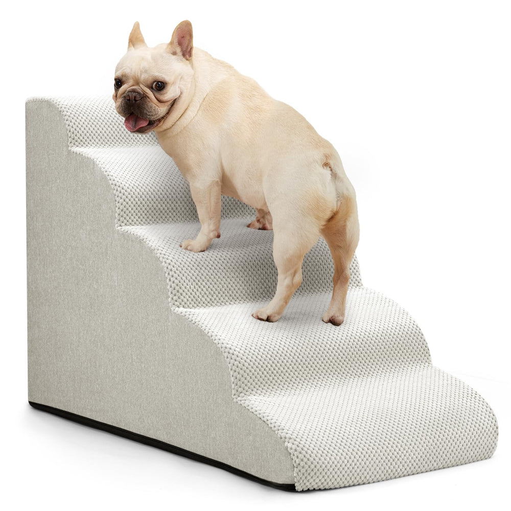 Aodisman escalera para perros 22,4 pulgadas cinco peldaños para cama alta
