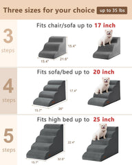 Aodisman escalera interior para perros, fácil de mover entre sillón y cama.