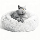 Cama Aofast donut lavable para mascota, cómoda para dormir