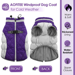 AOFITEE exterior resistente al agua, mantiene al perro seco en climas fríos.