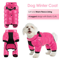 AOFITEE chaqueta para perro con cierre doble cremallera facilita vestir.