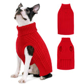 SUDADERA AOFITEE para perro navidad mediano con cuello alto plegable, calidez garantizada