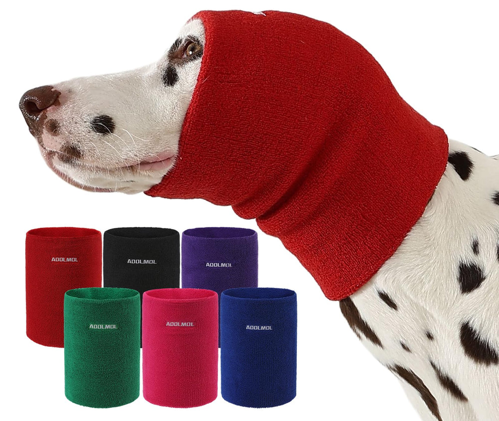 AOOLMOL capucha calma orejas de perro para ruidos fuertes