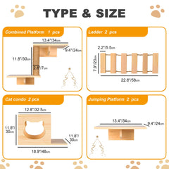Escalera para gatos PETKABOO en la pared, facilita subir entre niveles.