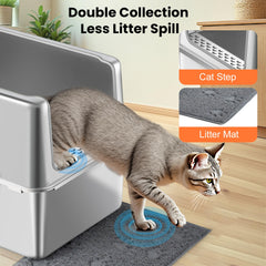 Aothey interior amplio para gatos grandes con cómodo espacio.
