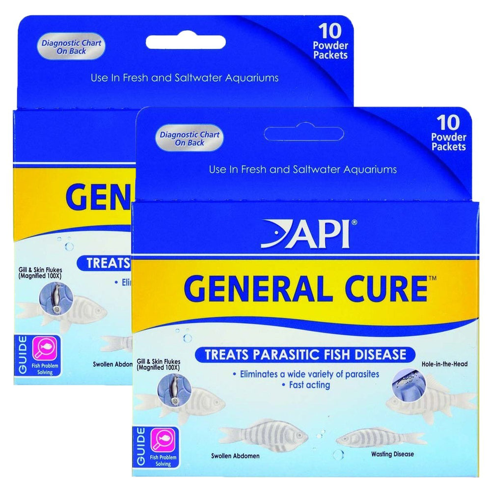 API General Cure en polvo, paquete de 20 sobres para tratar enfermedades de peces