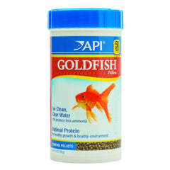 API GOLDFISH PELLETS: contenedor de 7 oz para alimentación diaria y agua más limpia.